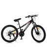 Велосипед MTB2601-2, 26 дюймів, алюмінієва рама 13 Shimano 21SP чорний - гурт(опт), дропшиппінг 