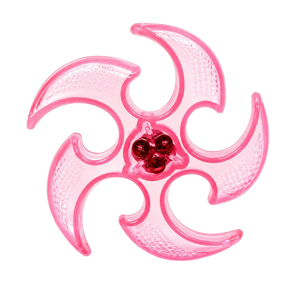 Літаючий бумеранг SB2306(Pink) гума, зі світлом, 15 см, у пакеті - гурт(опт), дропшиппінг