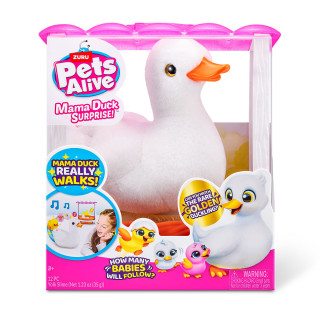 Интерактивный игровой набор "Мама Уточка" Pets & Robo Alive 9548, 4 яйца с сюрпризами в каждом