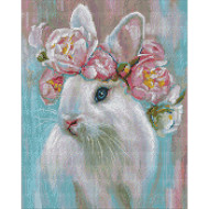 Алмазная мозаика "Белоснежный кролик" AMO7531 40х50 см