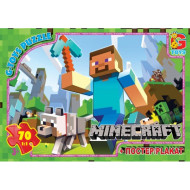 Пазлы детские "Minecraft" MC771, 70 элементов
