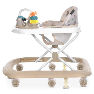 Детские Ходунки SIMPLY ME 1215 Beige, с погремушками, музыкальная