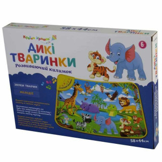 Развивающий коврик "Поющий двор" Дикие животные 782-U на батарейках