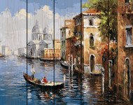 Картина по номерам на дереве. Rainbow Art "Венецианская прогулка" GXT8606-RA                        