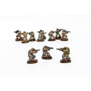 Набор деревянных фигурок "Солдатики" Puz-22933, 15 фигурок