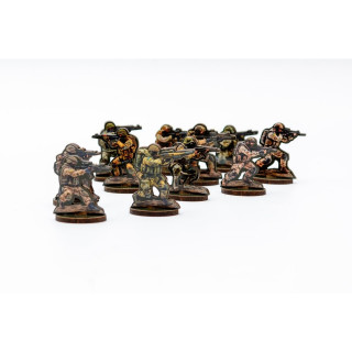 Набор деревянных фигурок "Солдатики" Puz-22933, 15 фигурок
