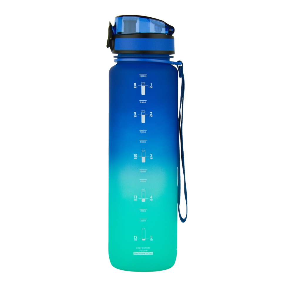 Бутылка для воды UZSPACE 3038(Blue-Green) 1000 мл сине-зеленая опт, дропшиппинг