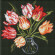 Алмазная мозаика "Изящные тюльпаны" ©kovtun_olga_art Идейка AMC7688 без подрамника 30х30 см опт, дропшиппинг