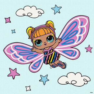 Картина по номерам "L.O.L. Surprise! O.M.G. Fairies Flutterstar" KHO1090, 40х40 см   