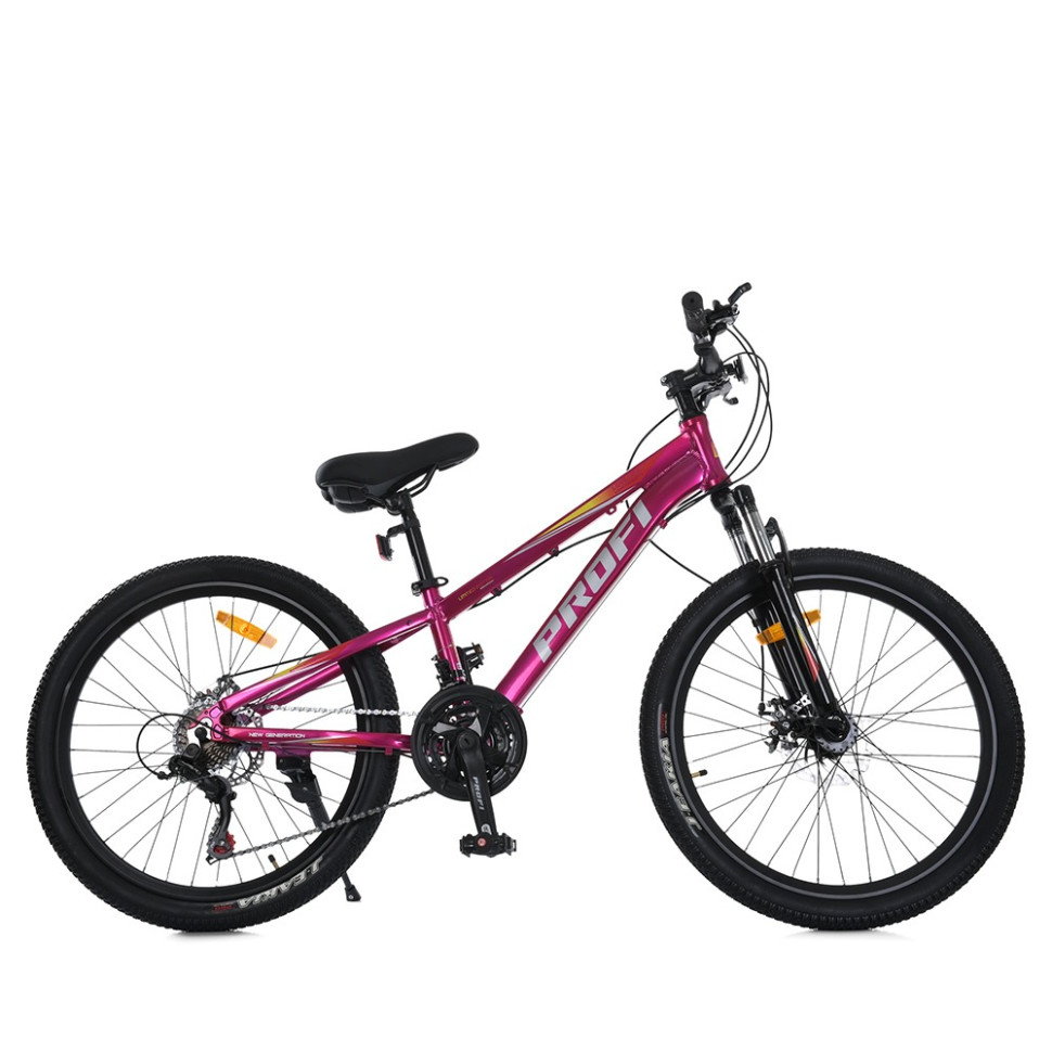 Велосипед MTB2601-3, 26 дюймів, алюмінієва рама 13 Shimano 21SP фуксія - гурт(опт), дропшиппінг 