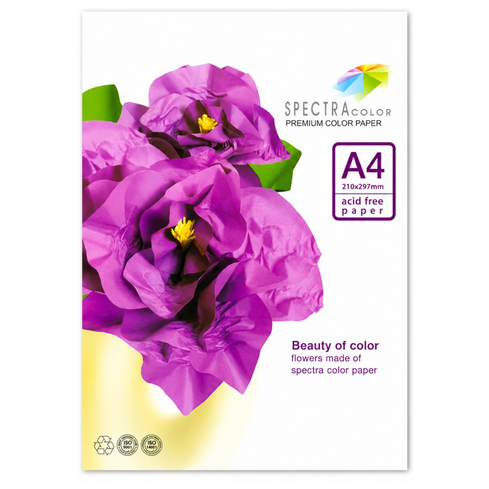 Папір кольоровий Spectra Color 16.4253 А4, 5 кольорів, 50 листів, 160 г/м² - гурт(опт), дропшиппінг