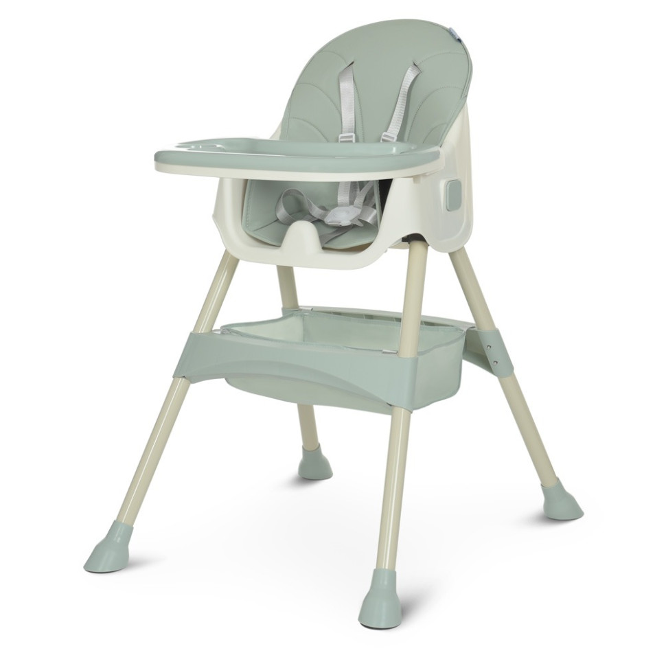 Стульчик для кормления M 4136-2 Olive, cкладной, 5-ти точечный,  экокожа опт, дропшиппинг