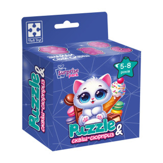 Детские пазлы с сюрпризом "Белый котенок" VT8030-03, 180 деталей