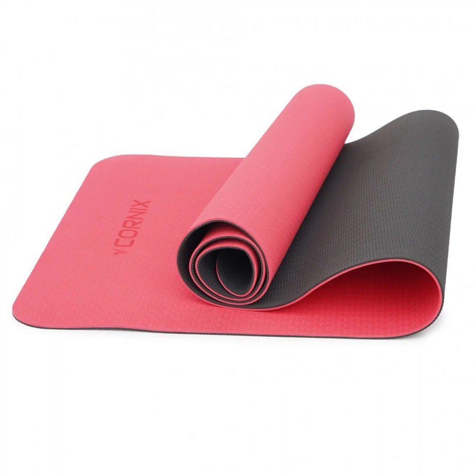 Коврик спортивный Cornix XR-0006, 183 x 61 x 0.6 cм, Red/Black опт, дропшиппинг
