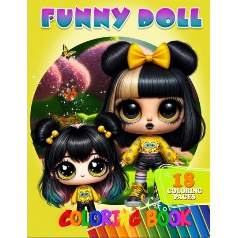 Раскраска для детей Funny Doll А05122405 формат А4 опт, дропшиппинг