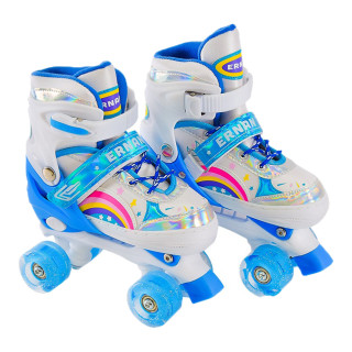 Дитячі ролики квади RL2409(Blue) L (39-42) колеса що світяться, синій, L (39-42)