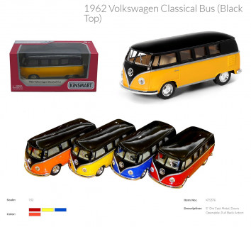 Модель автобус KT5376W Volkswagen T2 BUS
