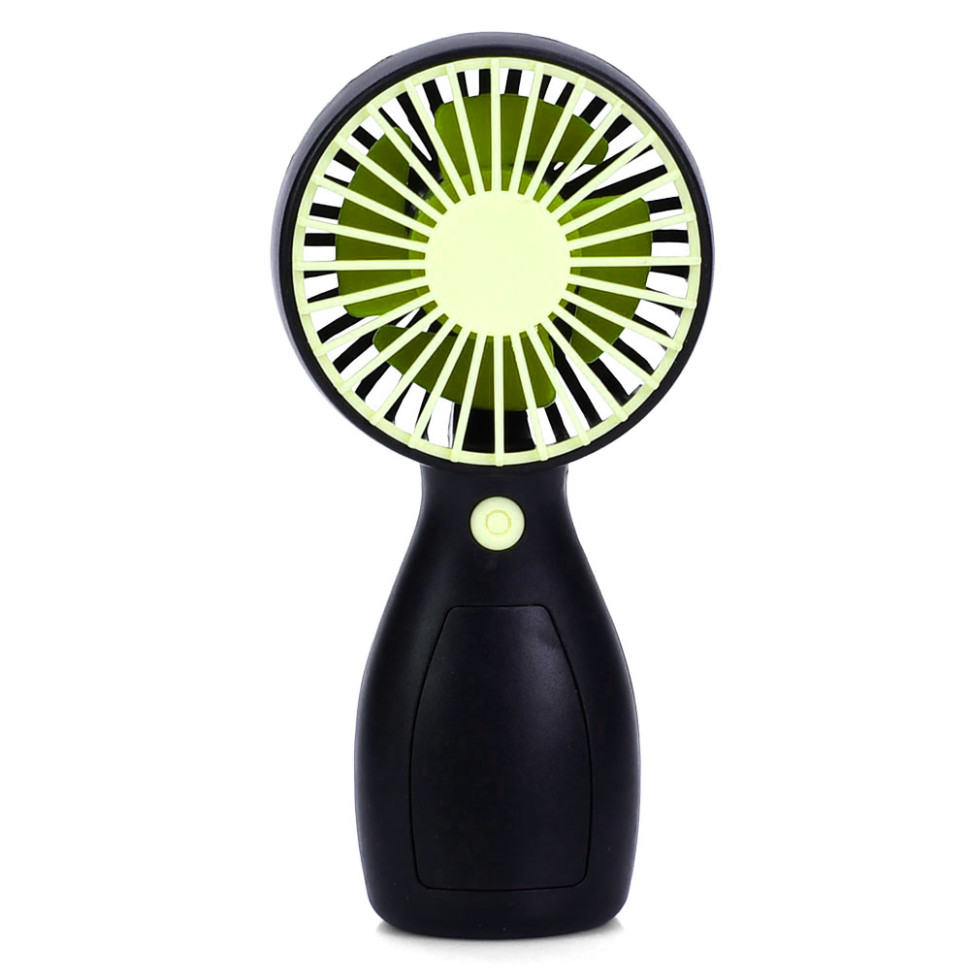 Портативний ручний вентилятор MK 5663-2(Green) 13 см, акумулятор, USB зарядне - гурт(опт), дропшиппінг 