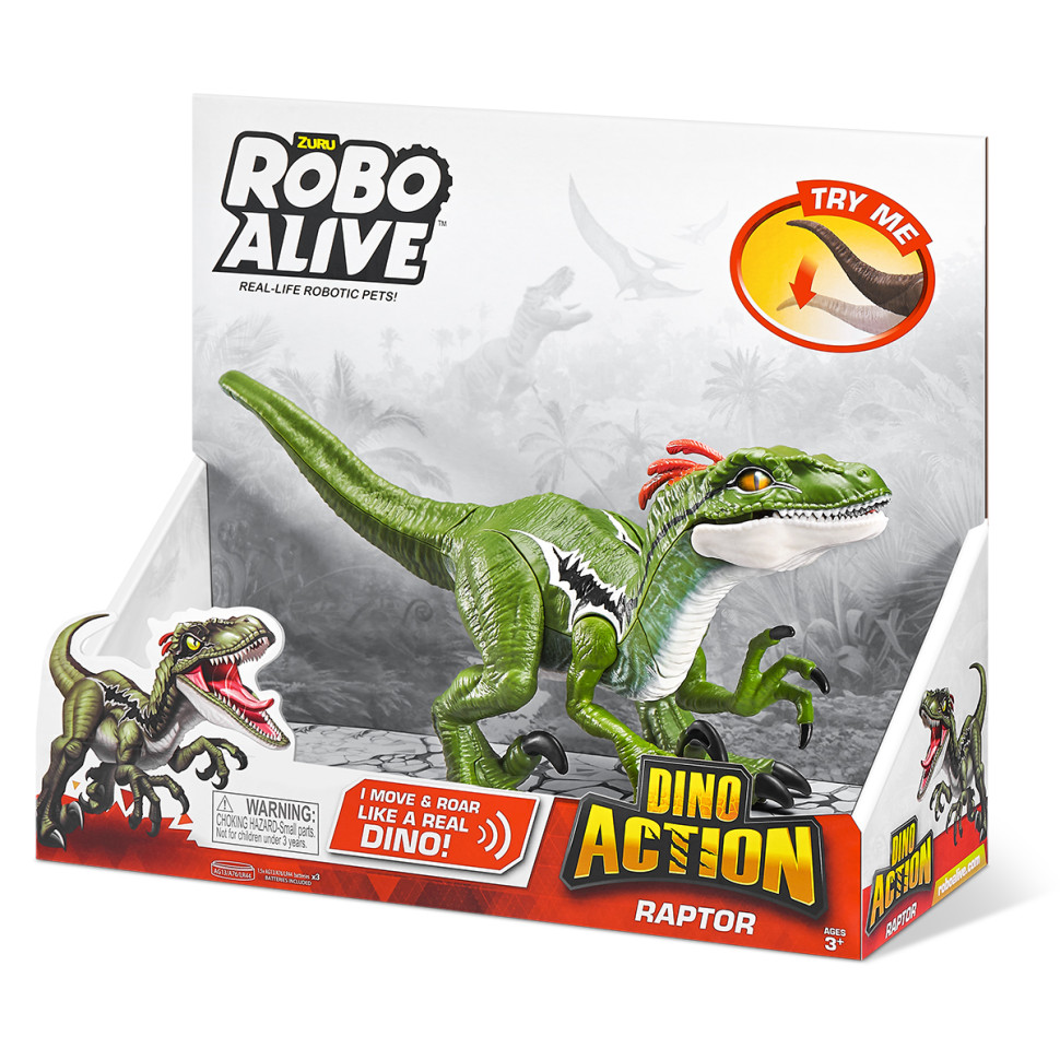 Интерактивная игрушка Раптор Pets & Robo Alive 7172 со звуком опт, дропшиппинг