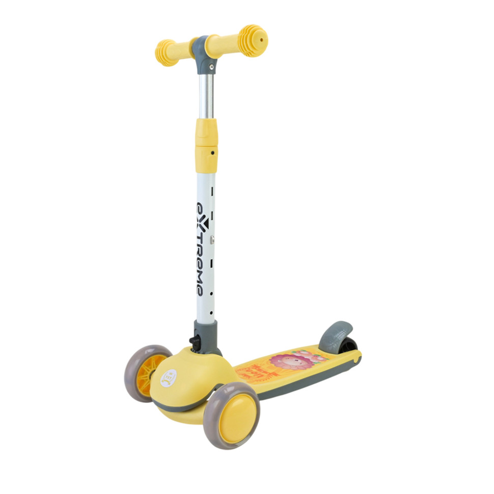 Дитячий самокат триколісний SC817(Yellow) з музикою та світлом - гурт(опт), дропшиппінг 