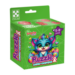 Детские пазлы с сюрпризом "Бирюзовый дракончик" VT8030-04, 180 деталей