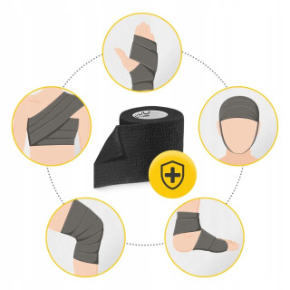 Когезионный эластичный бинт-бандаж Cohesive Bandage 4FIZJO P-5905973400848, 5 см x 4,5 м