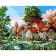 Картина по номерам "Бабушкин дом" ©Сергей Лобач Идейка KHO6306 40х50 см
