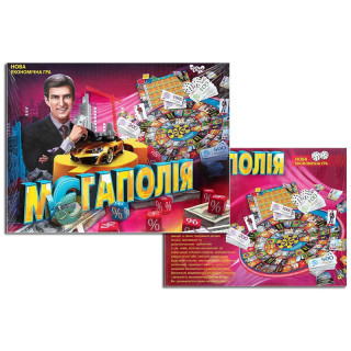 Настольная экономическая игра "Мегаполия" DTG6U украинский язык, от 2 до 4 игроков