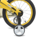 Велосипед дитячий LANQ WLN1639D-T-4 16 дюймів, жовтий - гурт(опт), дропшиппінг 