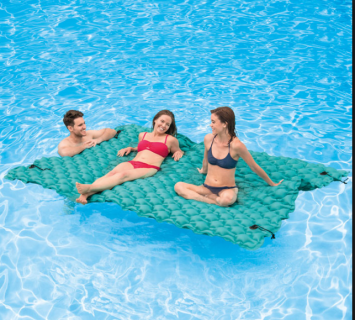 Большой надувной матрас 56841 с ремкомплектом в наборе