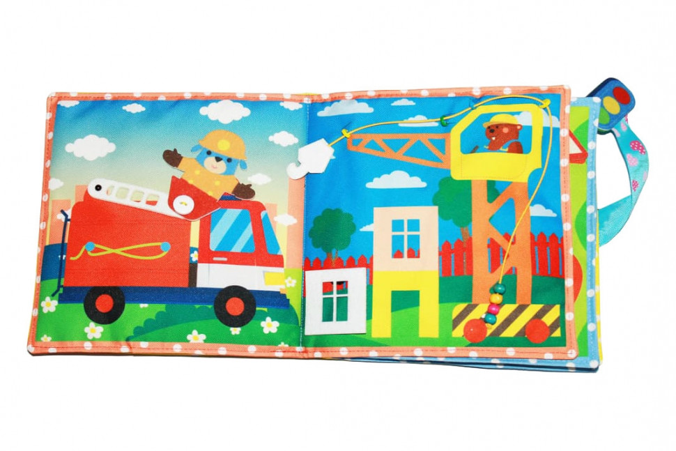 Текстильна розвиваюча книга для малят Bambini 