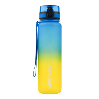 Пляшка для води UZSPACE 3038(Yellow-Blue) 1000 мл, жовто блакитна