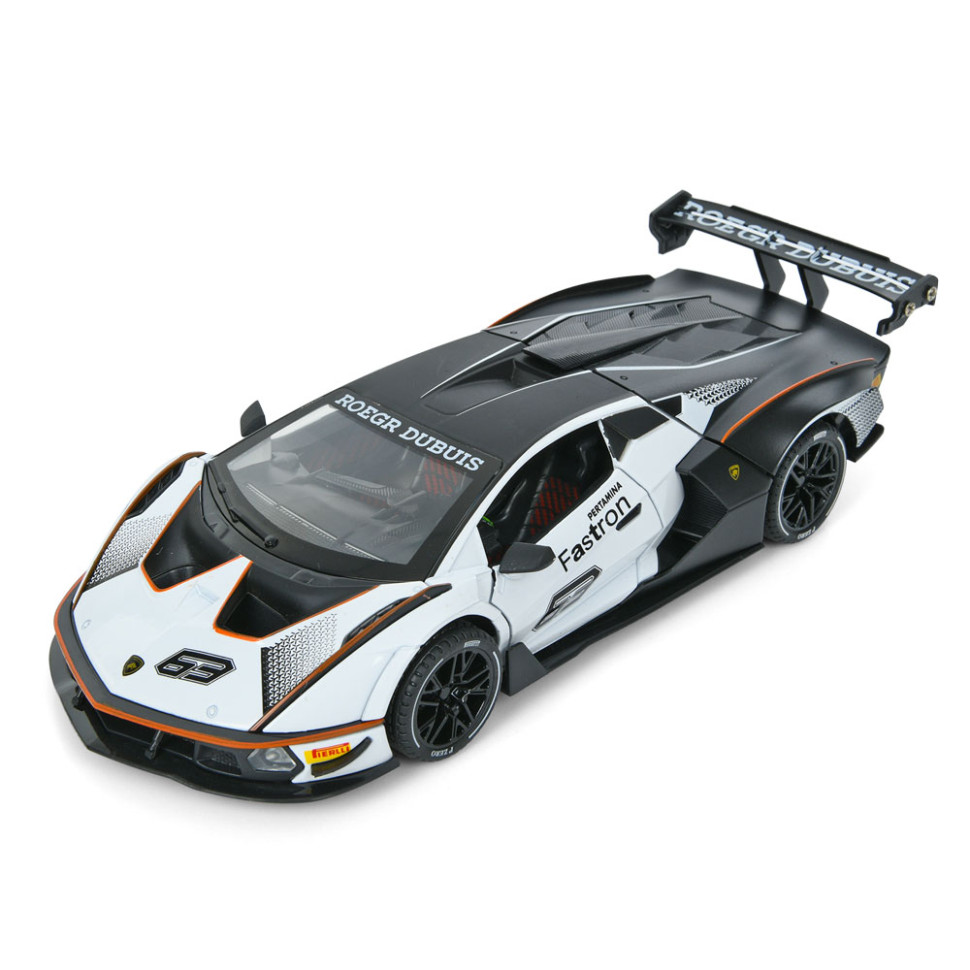 Детская инерционная машинка AP-2036(White) двери открываются, свет и звук, 1:24, 23 см опт, дропшиппинг