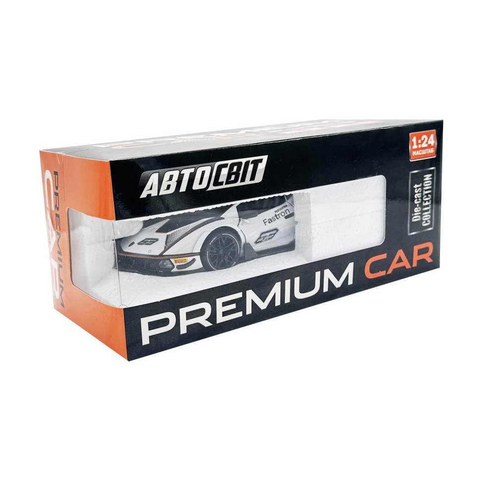Детская инерционная машинка AP-2036(White) двери открываются, свет и звук, 1:24, 23 см опт, дропшиппинг