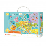 Детский пазл "Карта Европы" английская версия DoDo 300124, 100 деталей