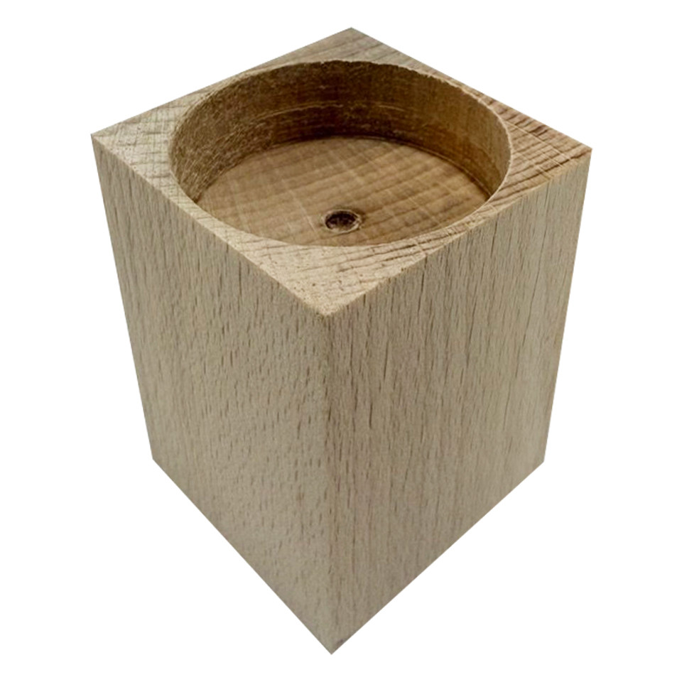 Подсвечник деревянный для свечей-таблеток Candlestick-5, 4,5×4,5×5,5 см опт, дропшиппинг