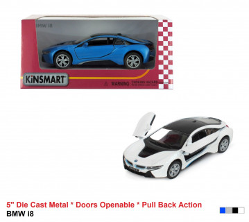 Дитяча колекційна модель BMW i8 KT5379W інерційна 