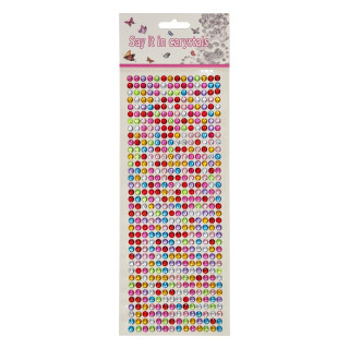 Наклейки декоративные XY-004(Multi Color) на планшетке 504 шт