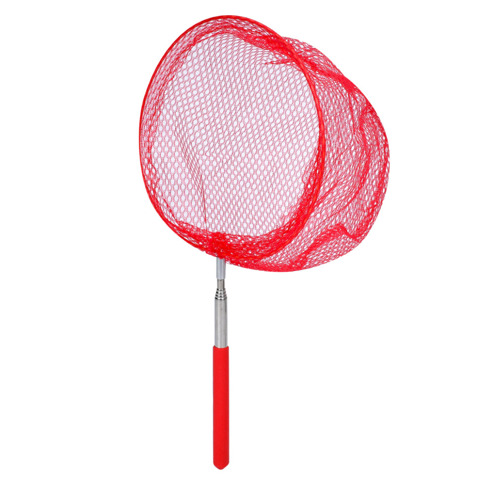 Сачок для бабочек MS 4387(Red) телескопическая ручка 35см/83см, диаметр 19 см опт, дропшиппинг
