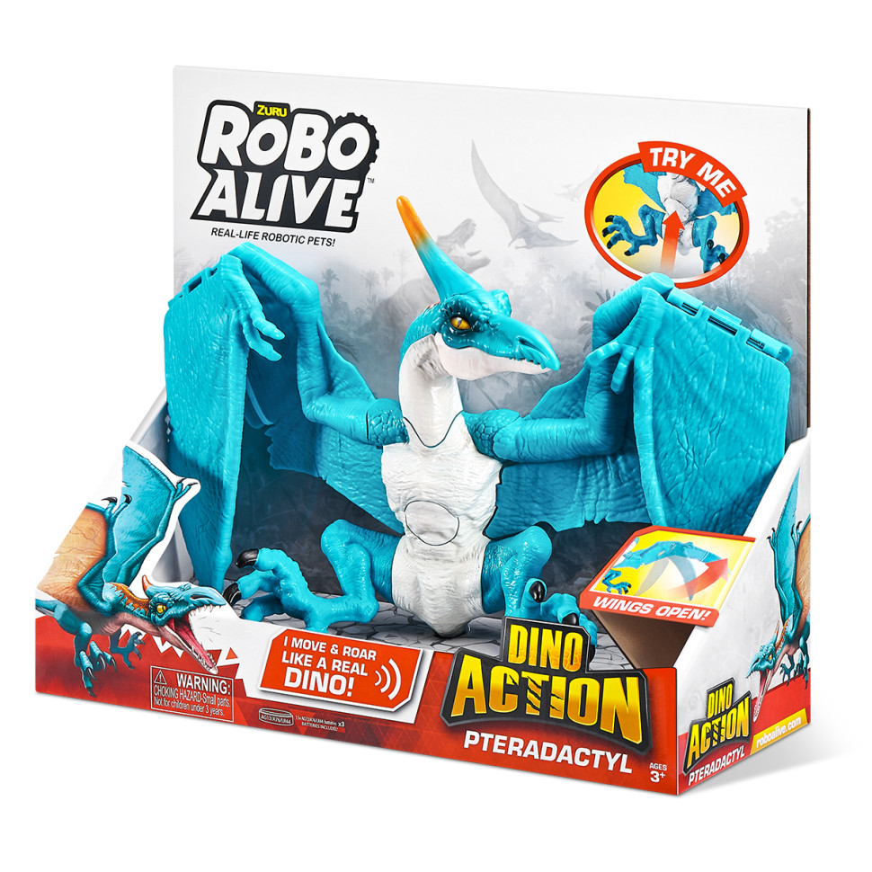 Интерактивная игрушка Птеродактиль Pets & Robo Alive 7173 со звуком опт, дропшиппинг