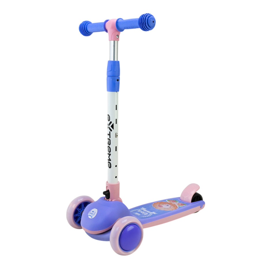 Детский самокат 3-х колесный SC817(Pink) с музыкой и светом опт, дропшиппинг