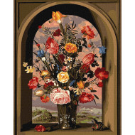 Картина по номерам "Композиция из цветов" ©Ambrosius Bosschaert de Oude Идейка KHO2075 40х50 см