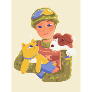 Картина по номерам "В надежных руках" © Елена Майхрич Brushme BS53158 40х50 см