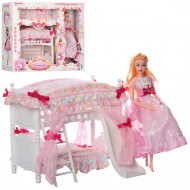 Мебель для кукол 6951-A с кроваткой для кукол