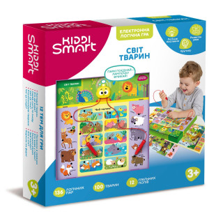 Электронная логическая игра "Викторина мир животных" Kiddi Smart 157-A-0011-UA, со светом и звуком
