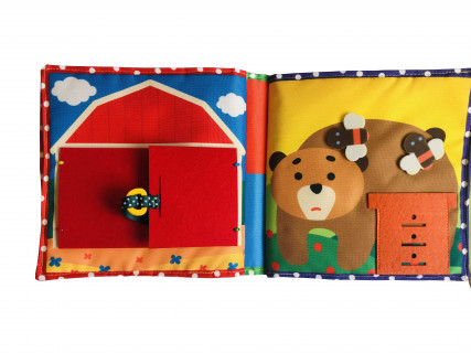 Текстильна розвиваюча книга для малят Bambini 