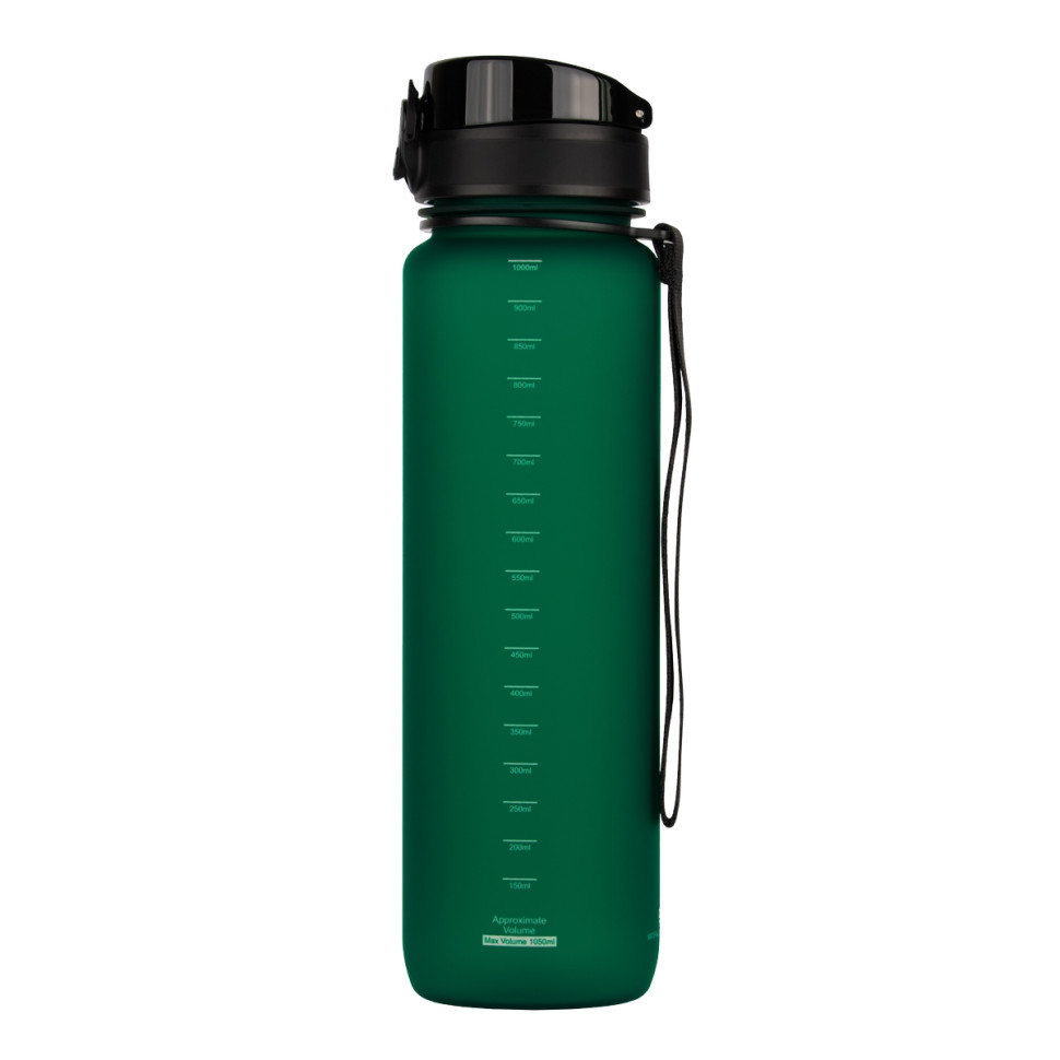 Бутылка для воды UZSPACE 3038(Dark-Green) 1000 мл, темно-зеленая опт, дропшиппинг