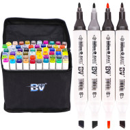 Набор скетч-маркеров 60 цветов BV800-60 в сумке