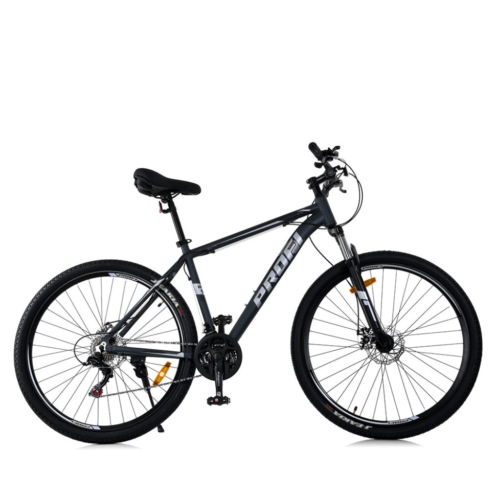 Велосипед MTB2903-5, 29 дюймів, алюм.рама 19 Shimano 21SP сіро-чорний - гурт(опт), дропшиппінг 