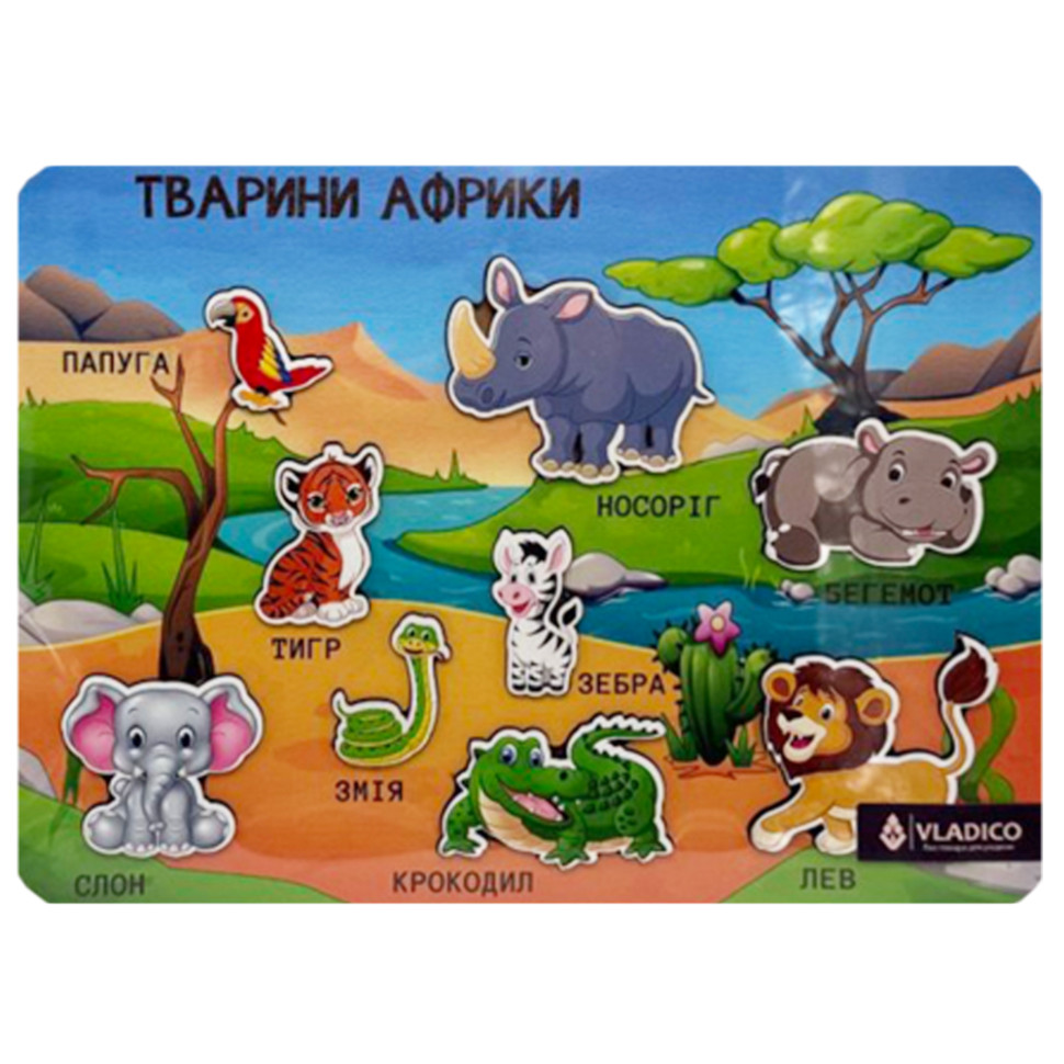 Деревянный пазл-вкладыш